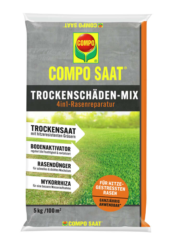 COMPO SAAT Trockenschäden-Mix 4in1-Rasenreperatur